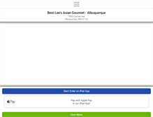Tablet Screenshot of bestleesrestaurant.com